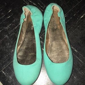 Teal target flats.